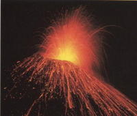 gambar gejala gunung meletus